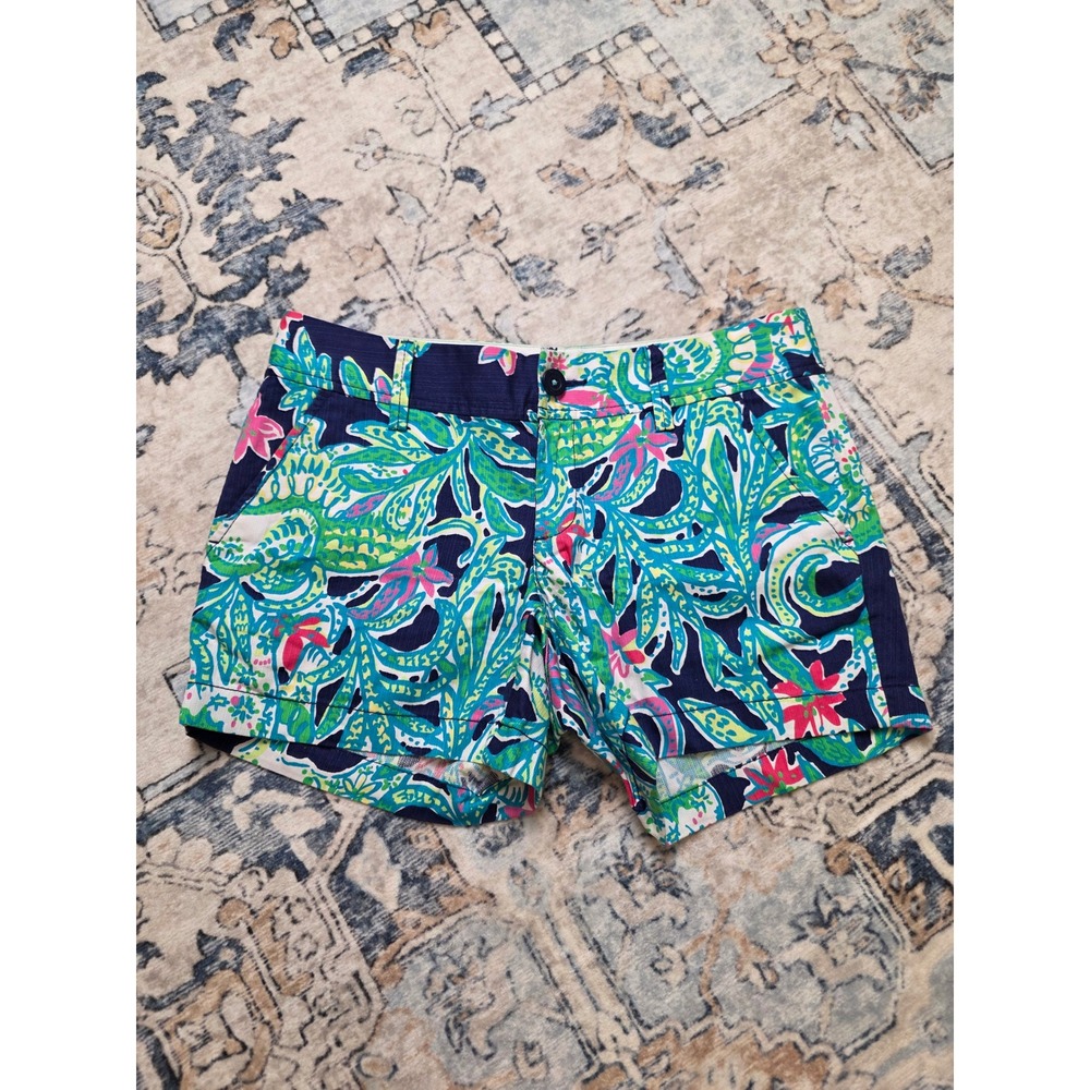Lilly Pulitzer Women's Size 6 Callahan Knit Short In Mermaid's Cove